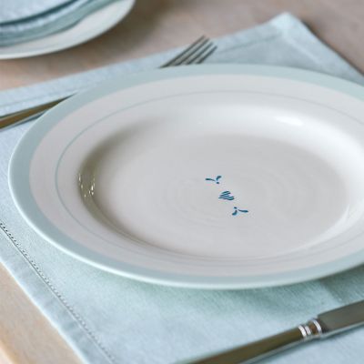 Indigo Blue Gustavian  Dinner Plate