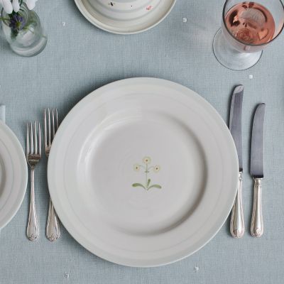 Green Auricula Dinner Plate