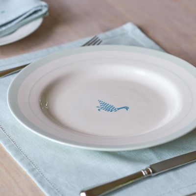 Indigo Geese Dinner Plate