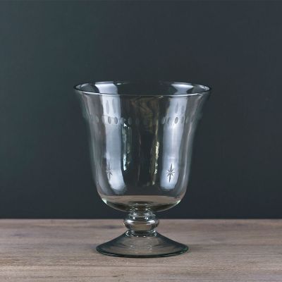 Small Hand-engraved Hurricane Vase