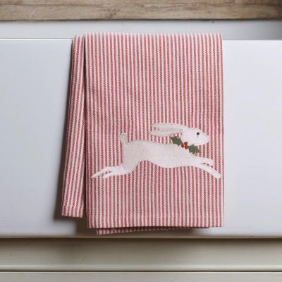 Christmas Hare Tea Towel