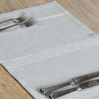Duck Egg Oxford Stripe Placemats (set of 4)