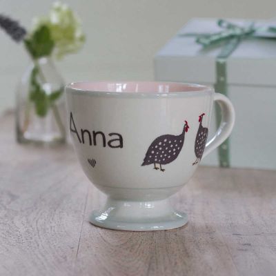 Personalised Guinea Fowl Large Mug