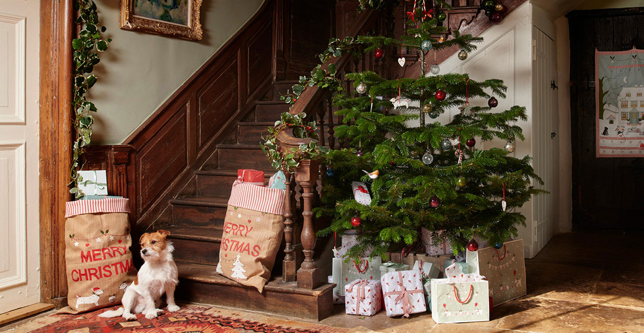 Christmas sacks, christmas tree